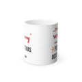 Color Changing Christmas Mug, Funny Wine Mug, Heat Reveal Merry Christmas Mug, This Is Wine Pour Decision, White Elephant Gift, 11oz