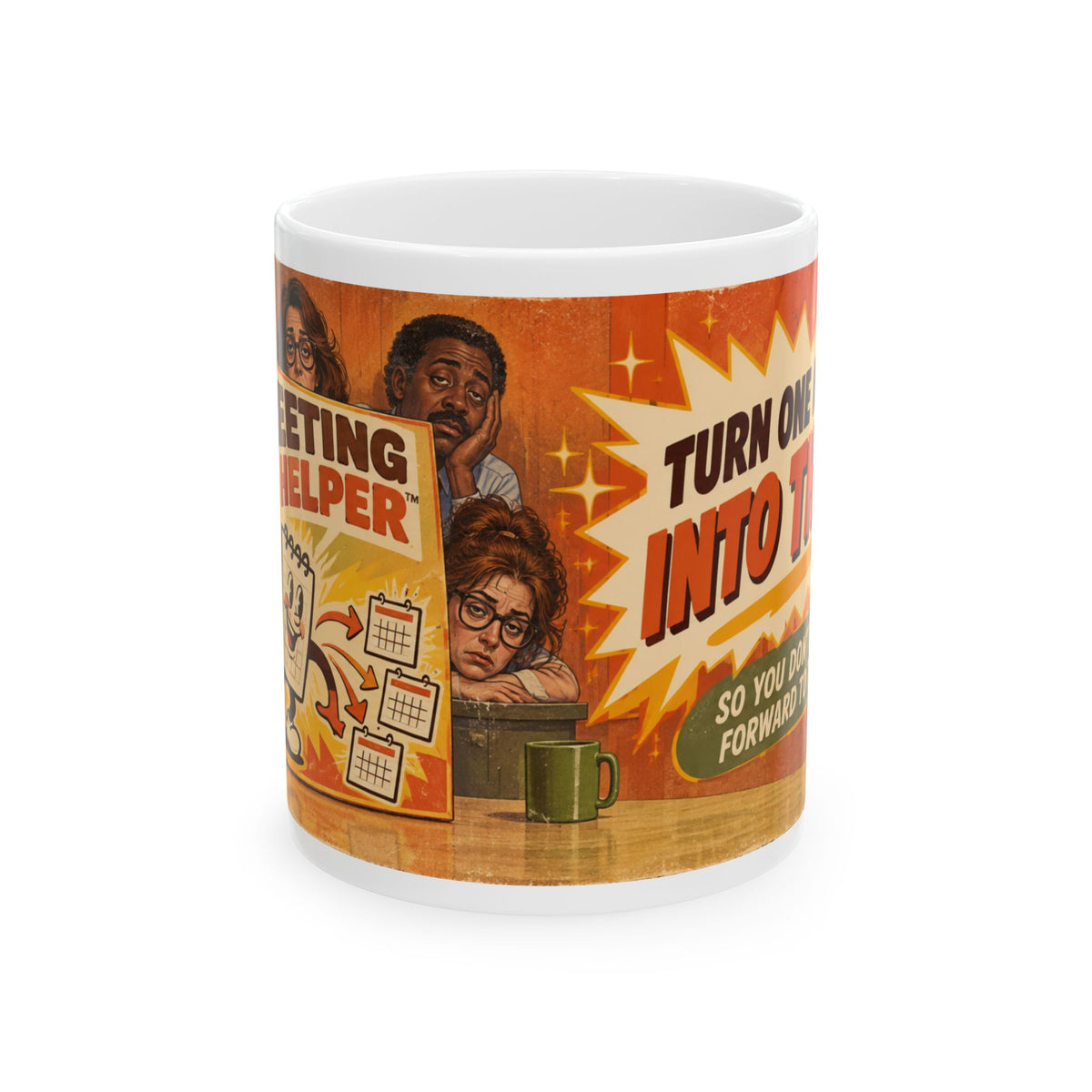 Meeting Helper Funny Office Mug | Coworker Christmas Gift