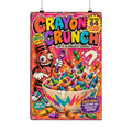 Crayon Crunch Cereal Box Poster – Funny Office Wall Art | Coworker Christmas Gift
