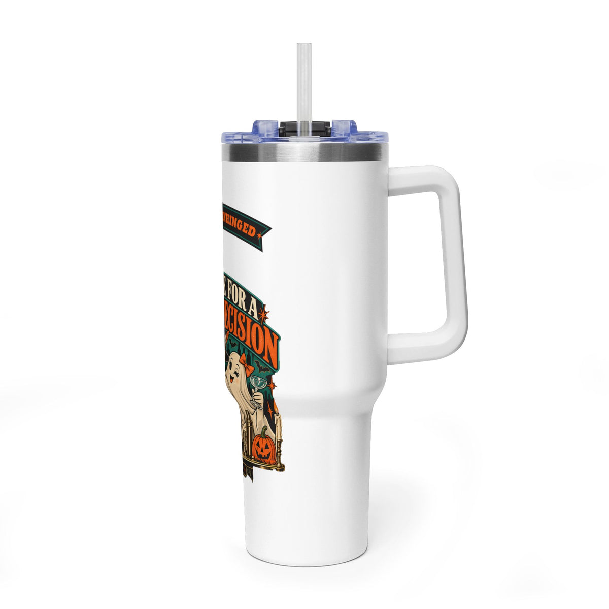 Join Me for a Pour Decision 40oz Tumbler | Funny Skeleton Bar Gift