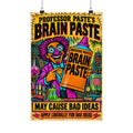 Brain Paste Retro Poster – Funny Lab Wall Art | Office Gift