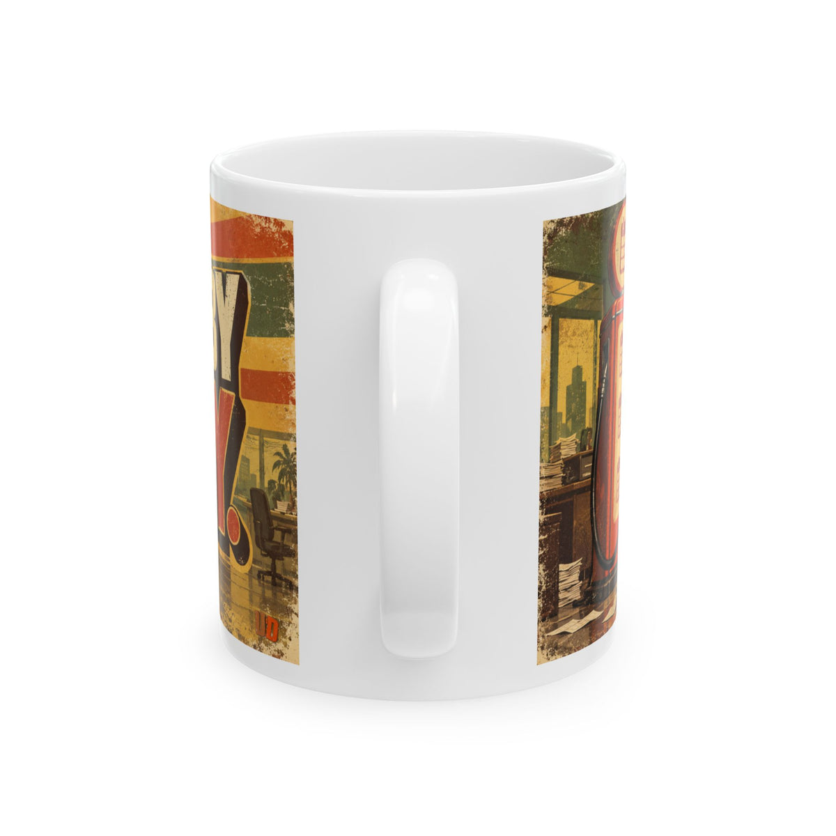 Fueled by Delay Funny Coffee Mug | Procrastinator Christmas Gift