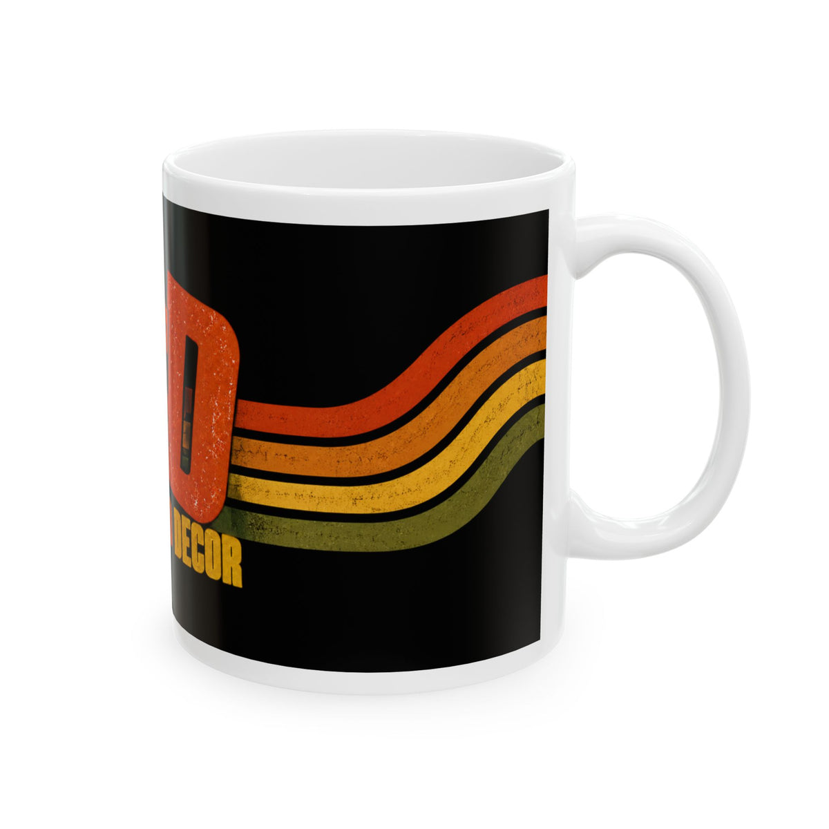 Unhinged Decor Retro Logo Coffee Mug | Funny Christmas Gift