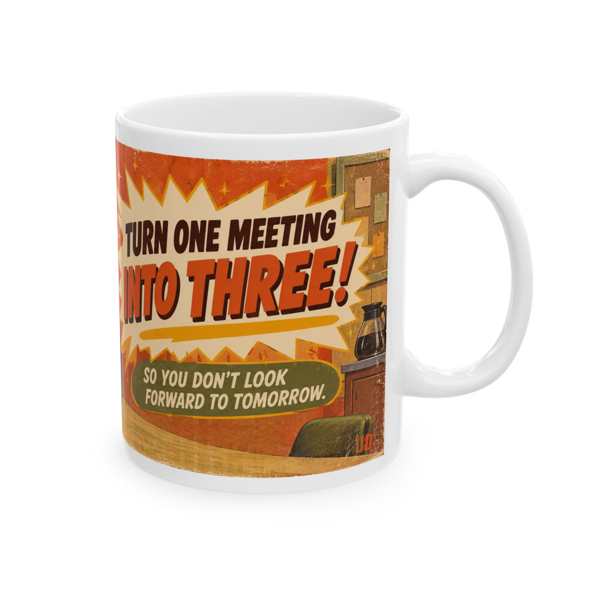 Meeting Helper Funny Office Mug | Coworker Christmas Gift
