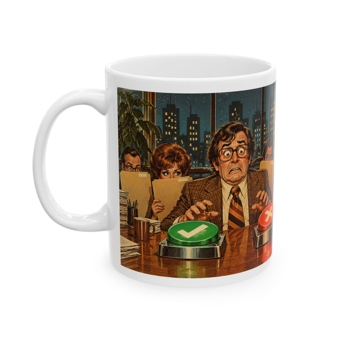 Decisions Scare Me Too Funny Mug | Overthinker Christmas Gift