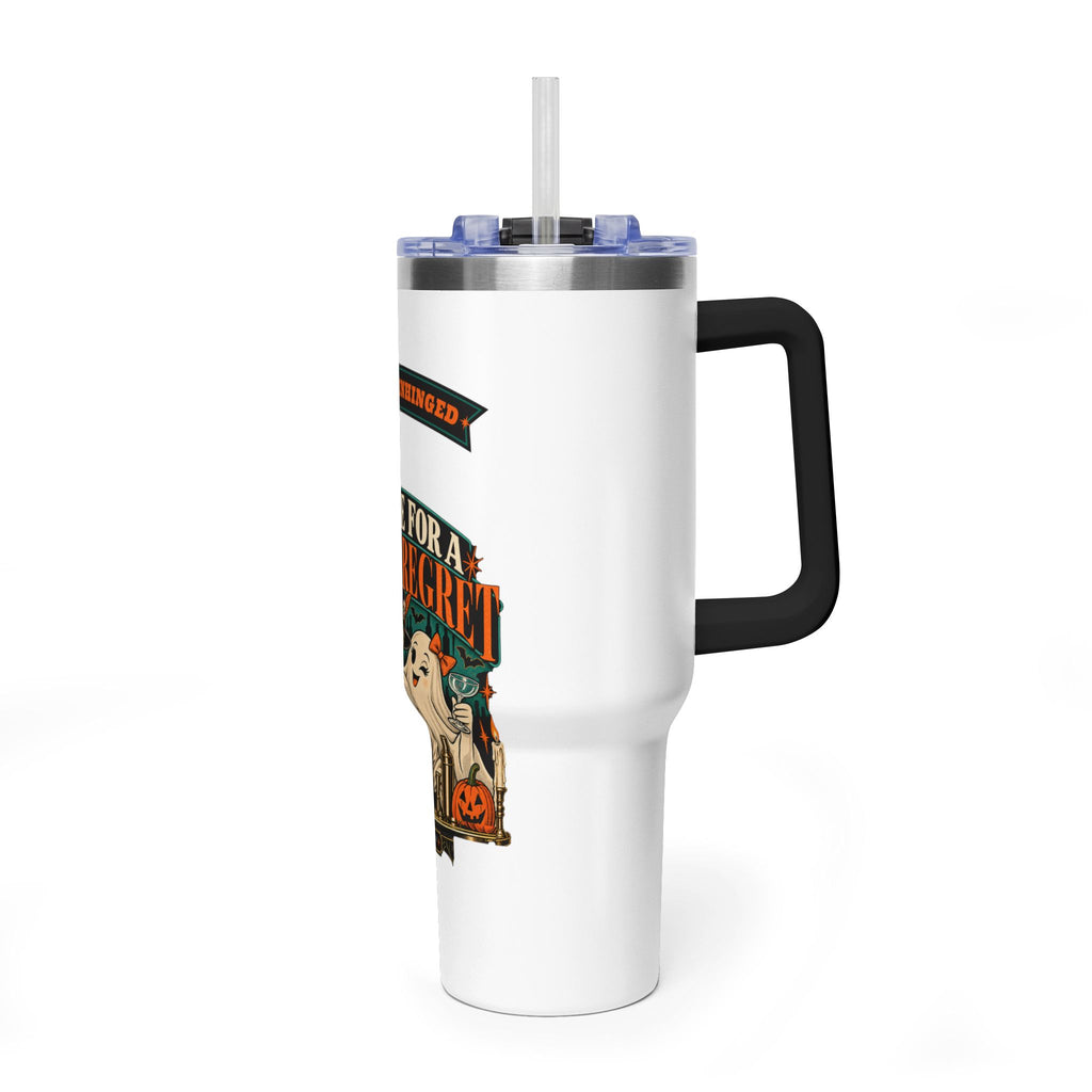 Join Me for a Liquid Regret 40oz Tumbler | Funny Skeleton Bar Gift